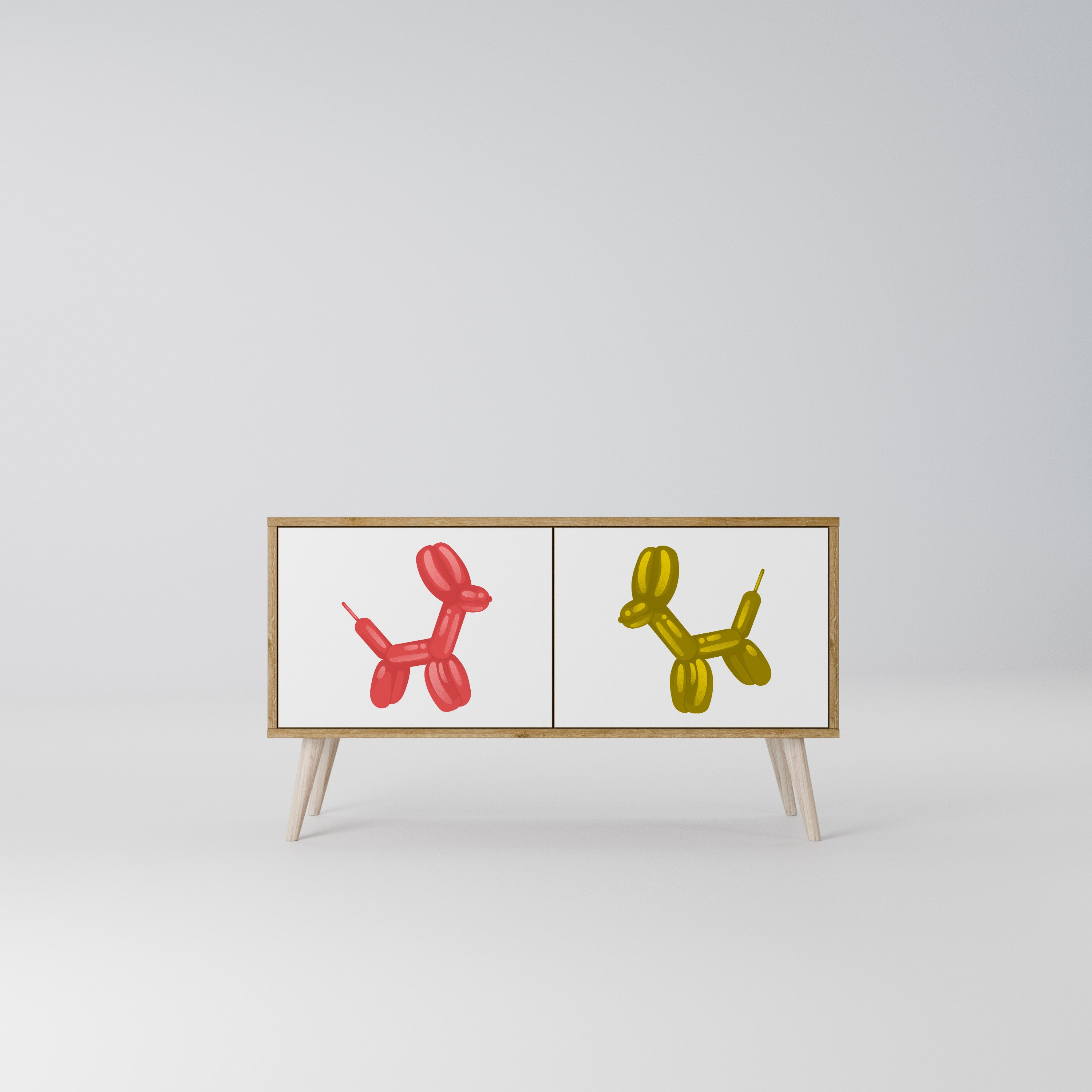 CHILDHOOD MEMORY Kompakt TV-bänk med 2 dörrar