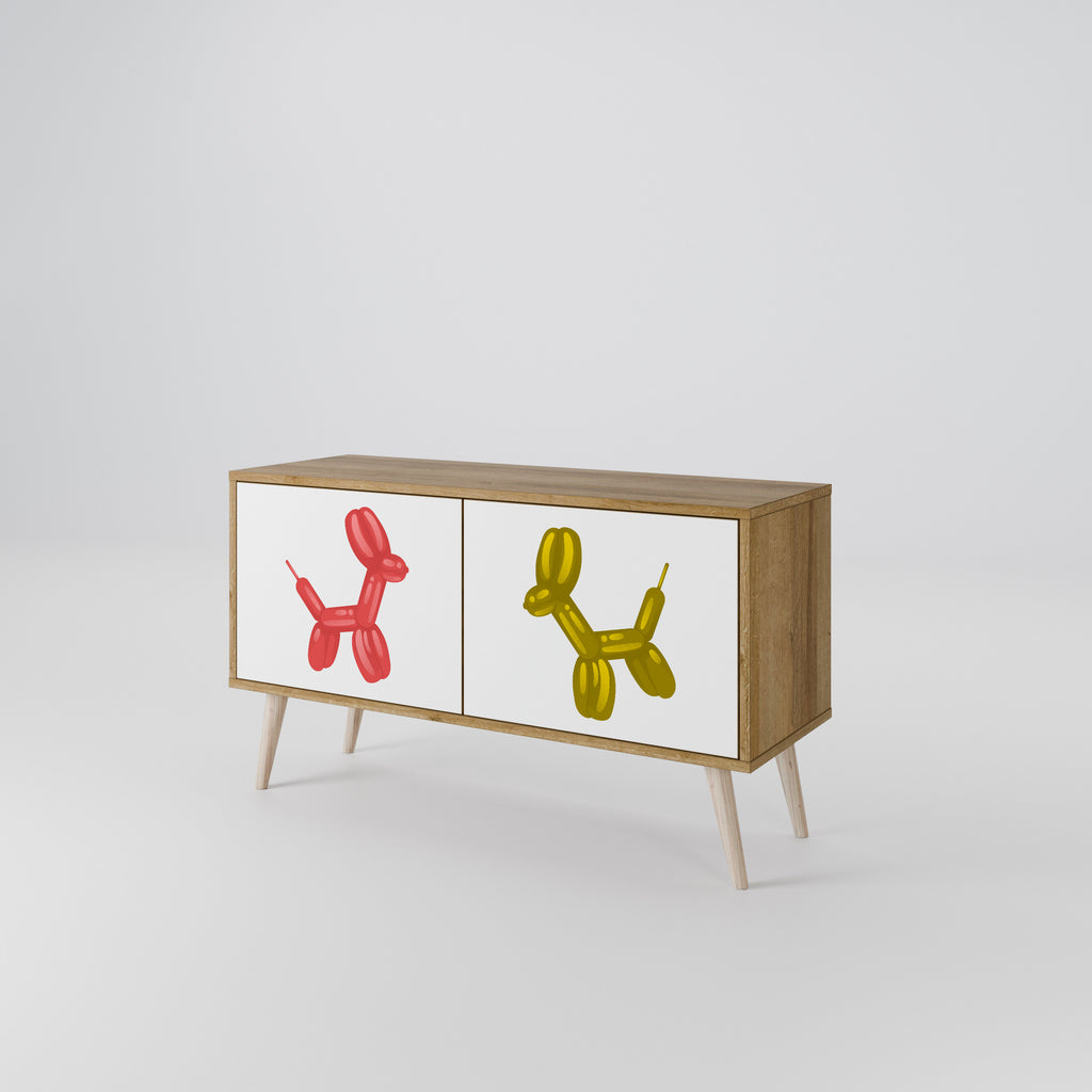 CHILDHOOD MEMORY Kompakt TV-bänk med 2 dörrar