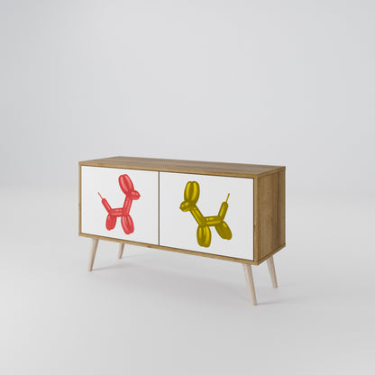 CHILDHOOD MEMORY Kompakt TV-bänk med 2 dörrar