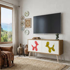 CHILDHOOD MEMORY Kompakt TV-bänk med 2 dörrar
