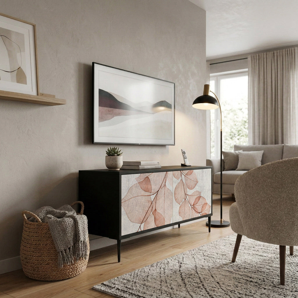 AUTUMN FRAGILITY Compact 2-Door TV Cabinet