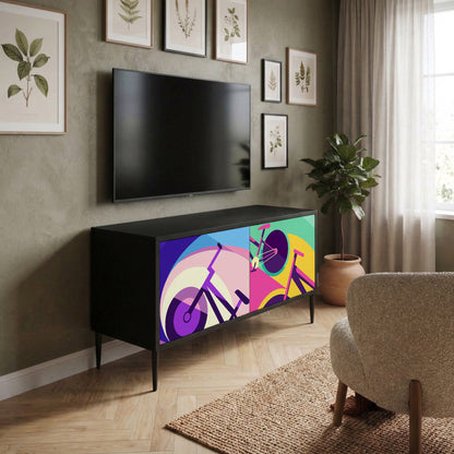 BIKE DREAMS Kompakt TV-bänk med 2 dörrar