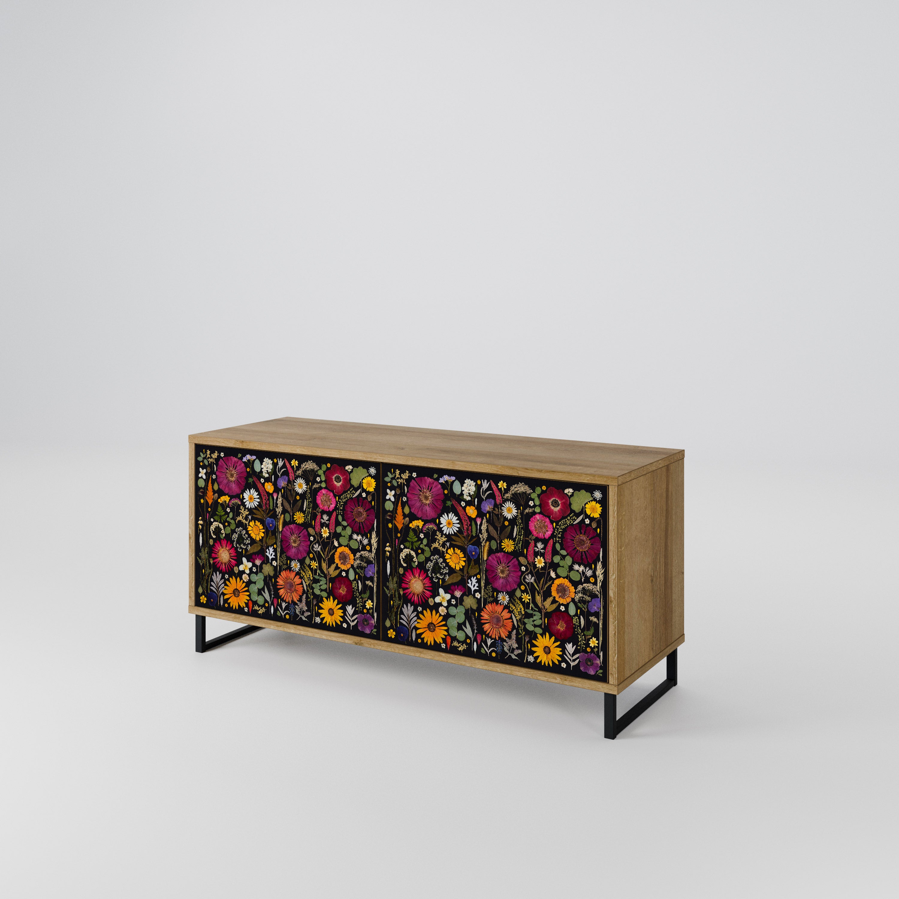 MIDNIGHT GARDEN Compact 2-Door TV Cabinet