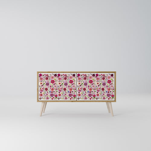 PETAL GARDEN Compact 2-Door TV Cabinet