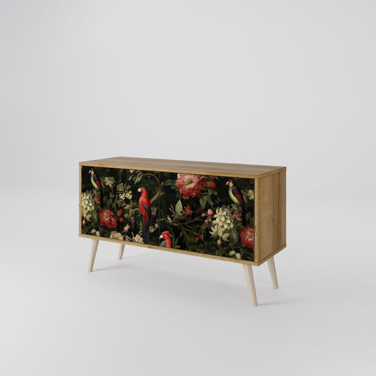FLORAL FANTASIA Kompakt TV-bänk med 2 dörrar