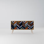 VIBRANT PATCHWORK Kompakt TV-bänk med 2 dörrar