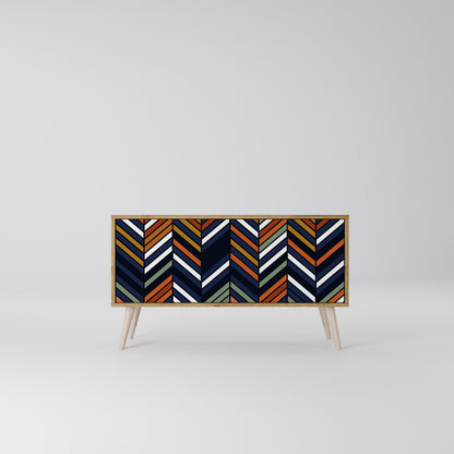 VIBRANT PATCHWORK Kompakt TV-bänk med 2 dörrar