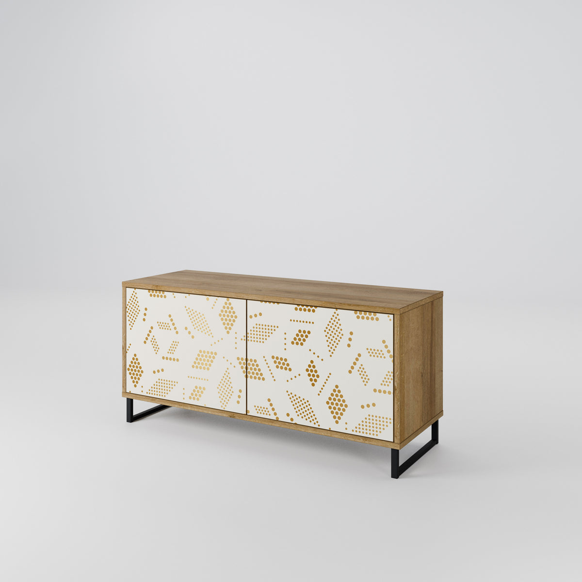SPOTTED DAZE Compact 2-Door TV Cabinet