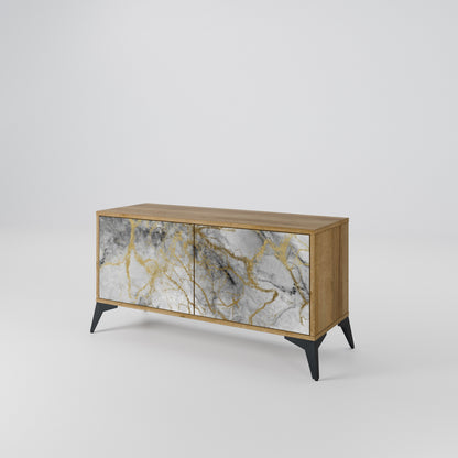 TIMELESS GLIDE Kompakt TV-bänk med 2 dörrar