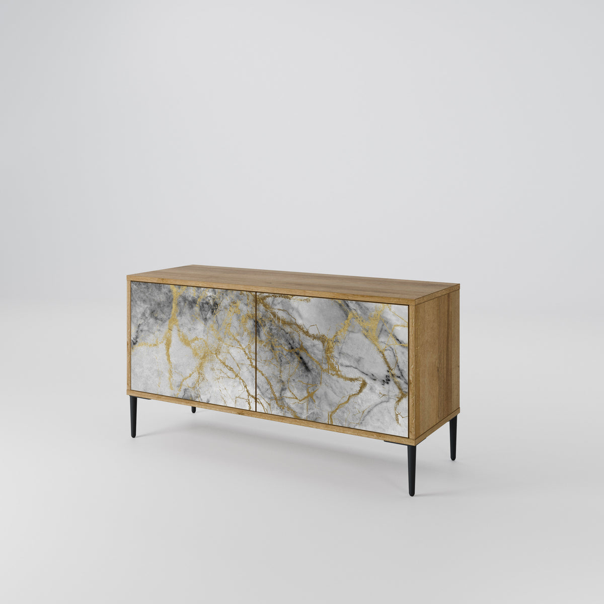 TIMELESS GLIDE Kompakt TV-bänk med 2 dörrar