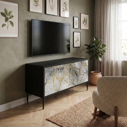 TIMELESS GLIDE Kompakt TV-bänk med 2 dörrar