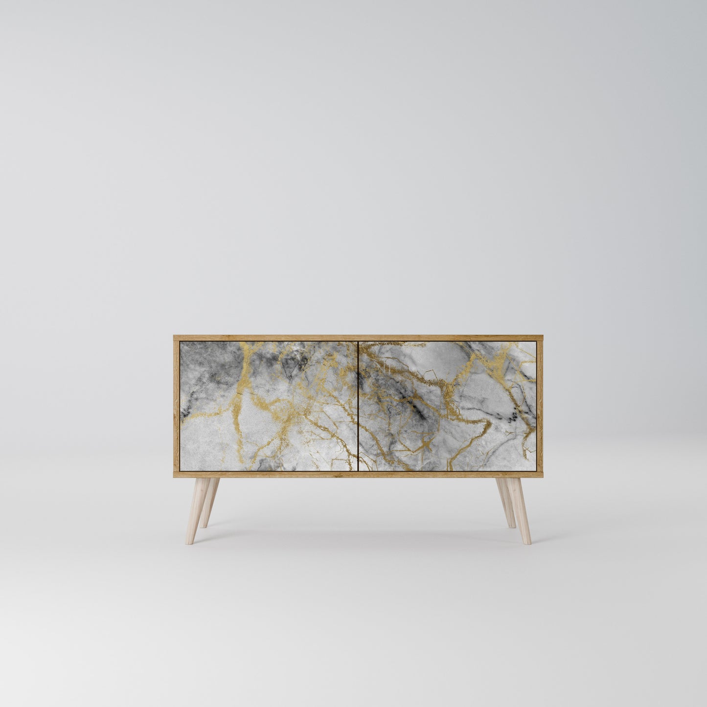 TIMELESS GLIDE Kompakt TV-bänk med 2 dörrar
