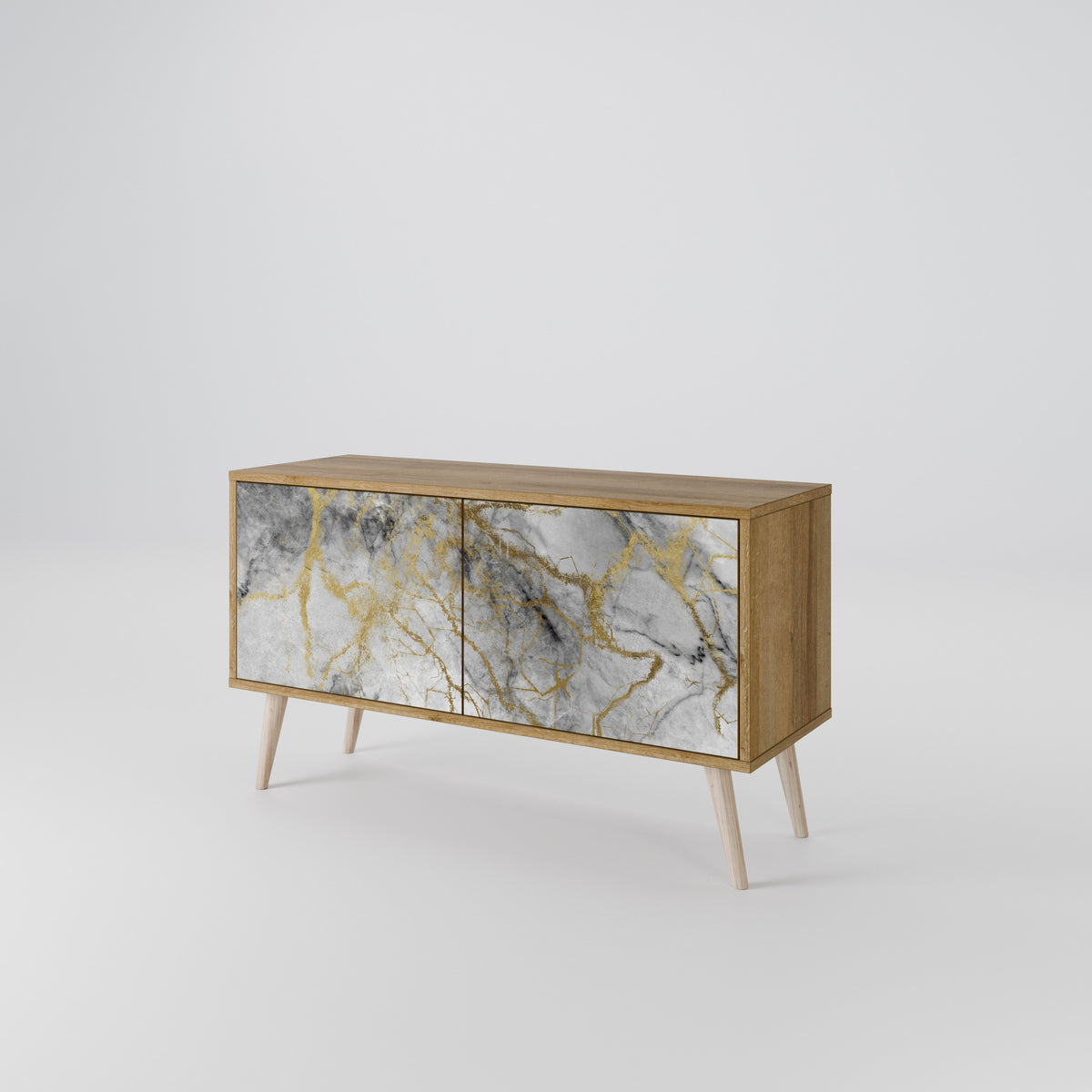 TIMELESS GLIDE Kompakt TV-bänk med 2 dörrar