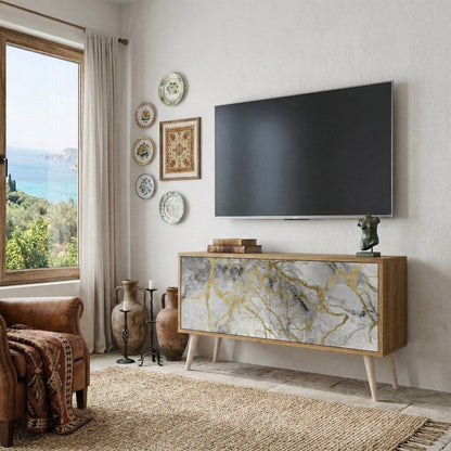 TIMELESS GLIDE Kompakt TV-bänk med 2 dörrar