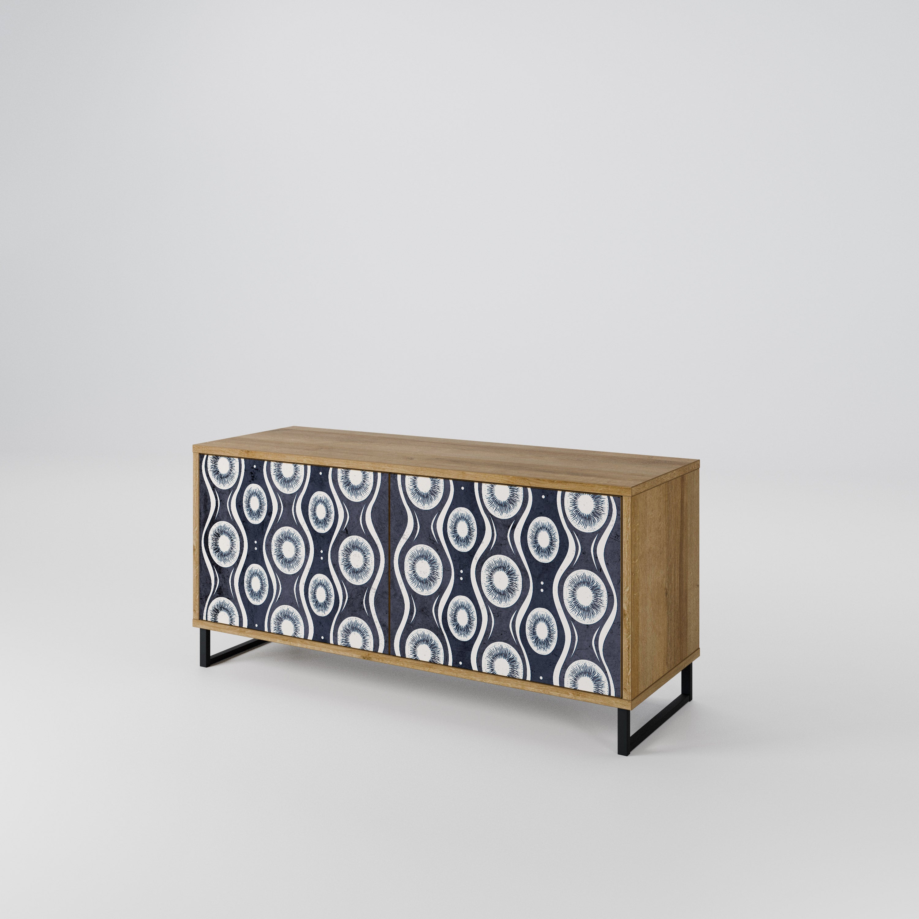 GRAPHITE EYES Compact 2-Door TV Cabinet