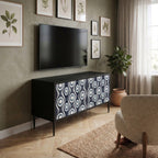 GRAPHITE EYES Compact 2-Door TV Cabinet