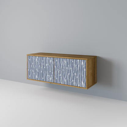 GRAPHITE RAIN Kompakt TV-bänk med 2 dörrar