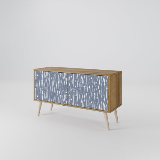 GRAPHITE RAIN Compact 2-Door TV Cabinet