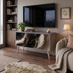 GOLD DUST Kompakt TV-bänk med 2 dörrar