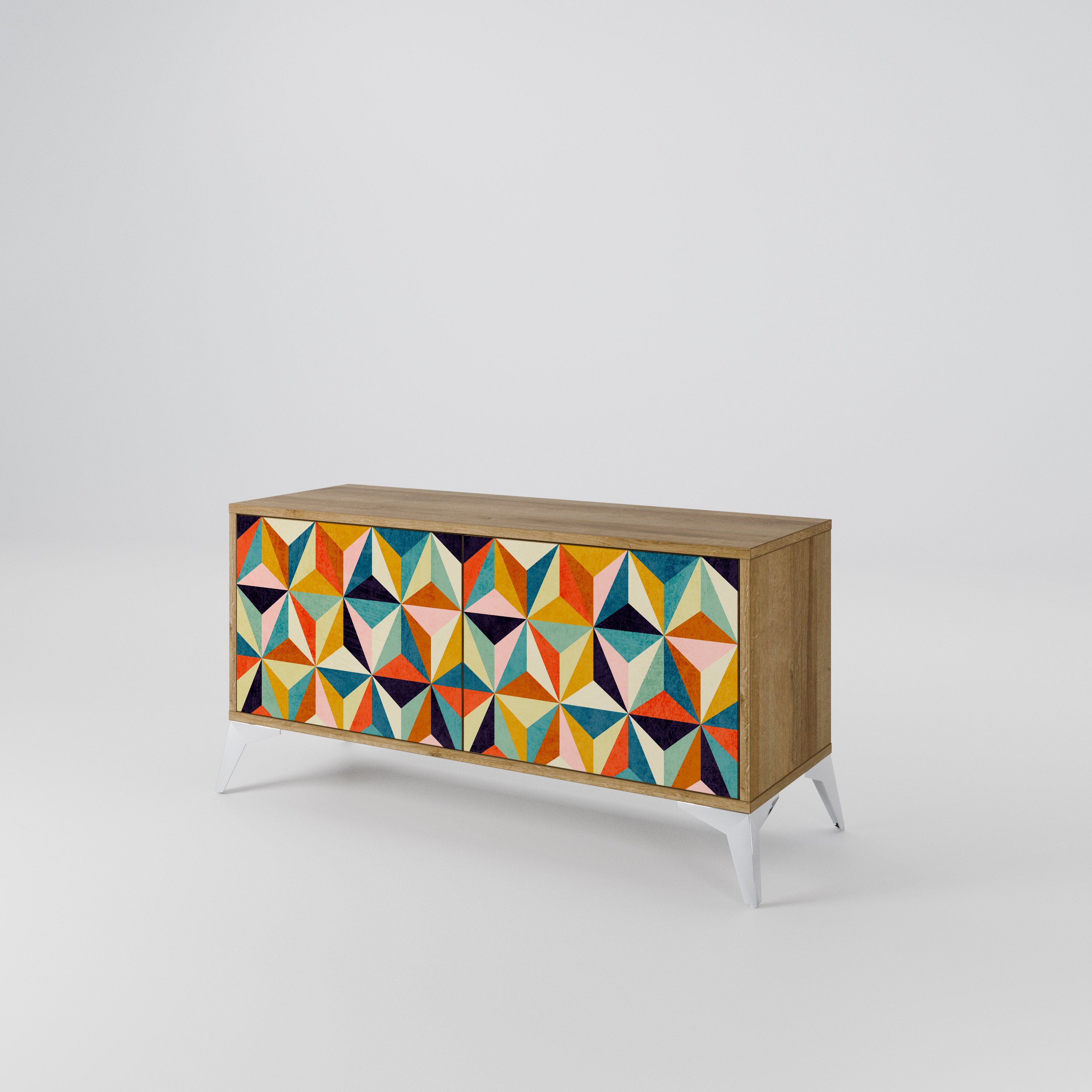 TESSELATE TREASURES Compact 2-Door TV Cabinet