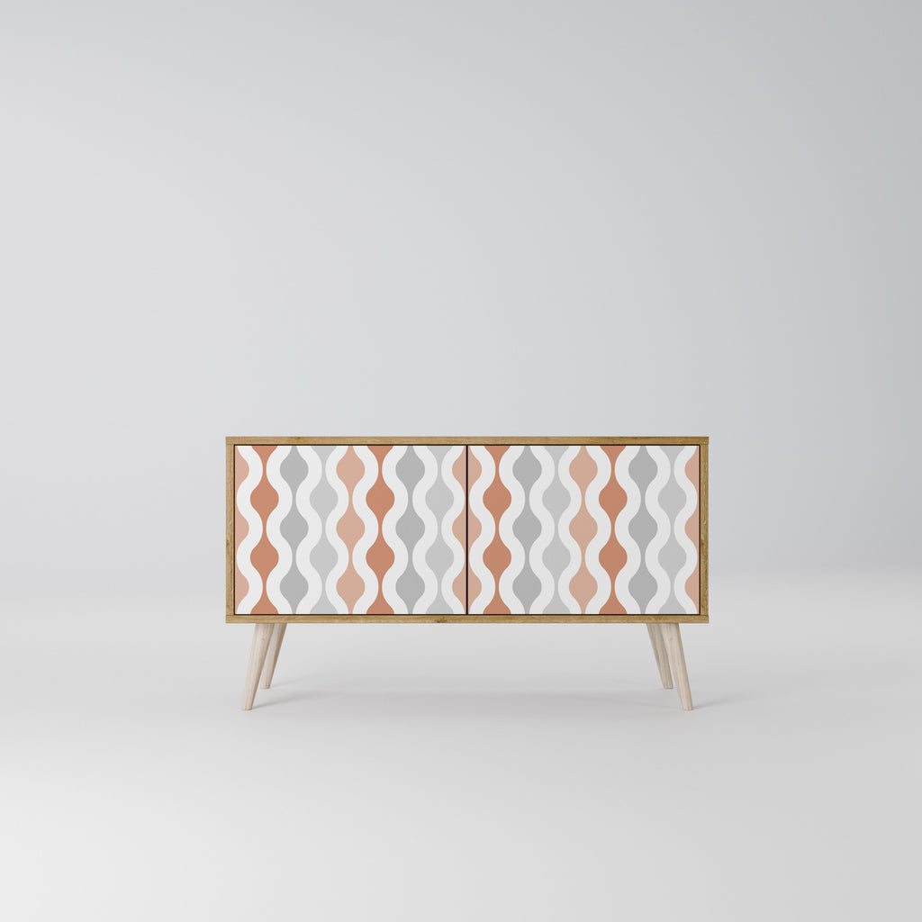 HAZY NOSTALGIA Kompakt TV-bänk med 2 dörrar