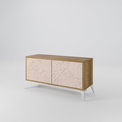 CERAMIC TEXTURE Kompakt TV-bänk med 2 dörrar