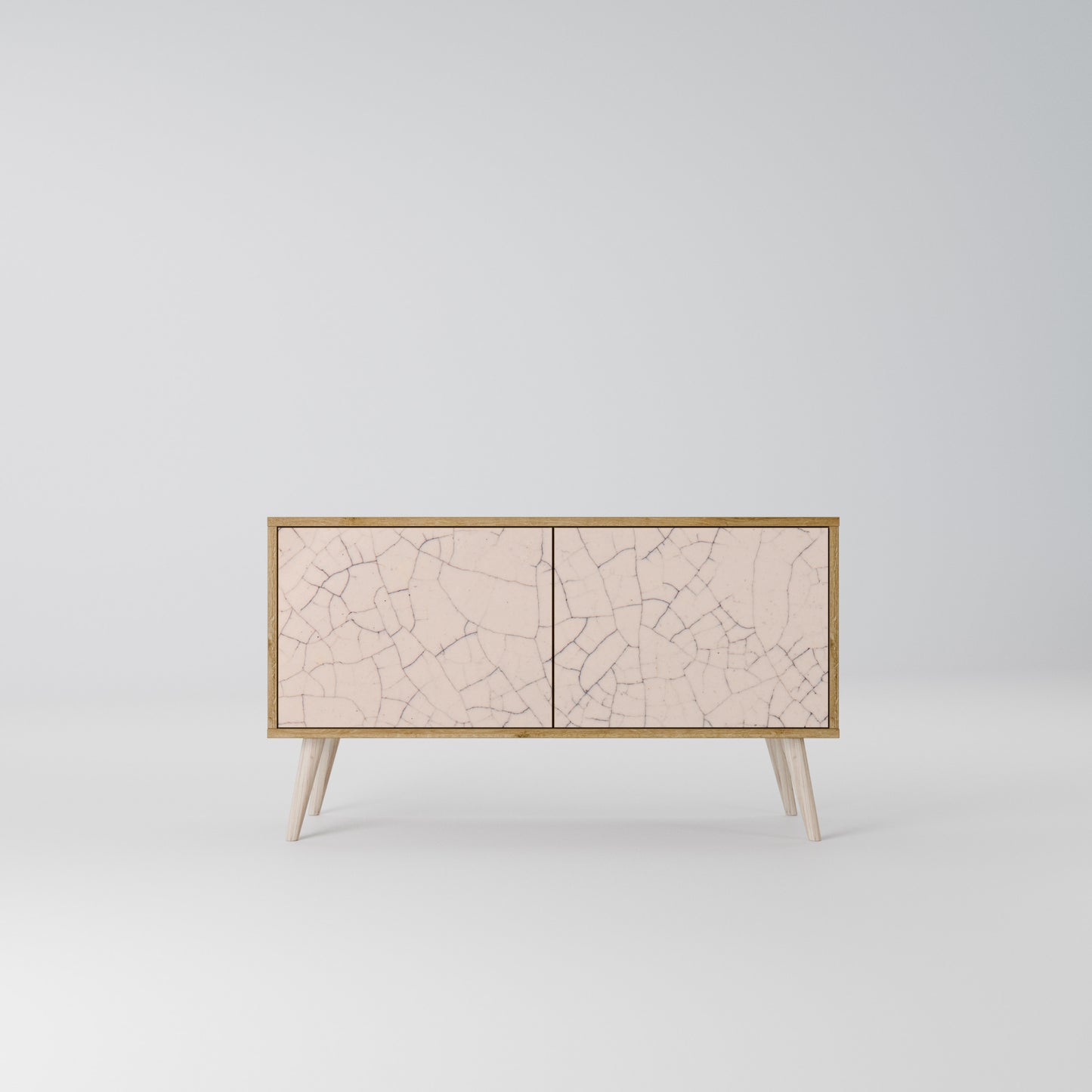 CERAMIC TEXTURE Kompakt TV-bänk med 2 dörrar