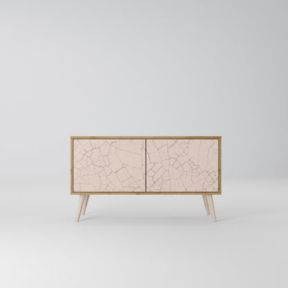 CERAMIC TEXTURE Kompakt TV-bänk med 2 dörrar