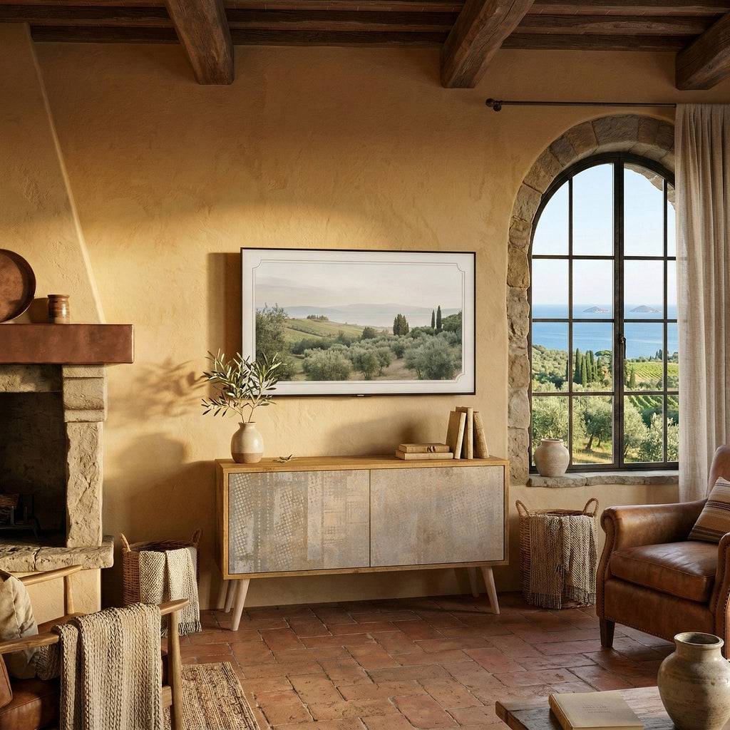 SCREEN ERROR Kompakt TV-bänk med 2 dörrar