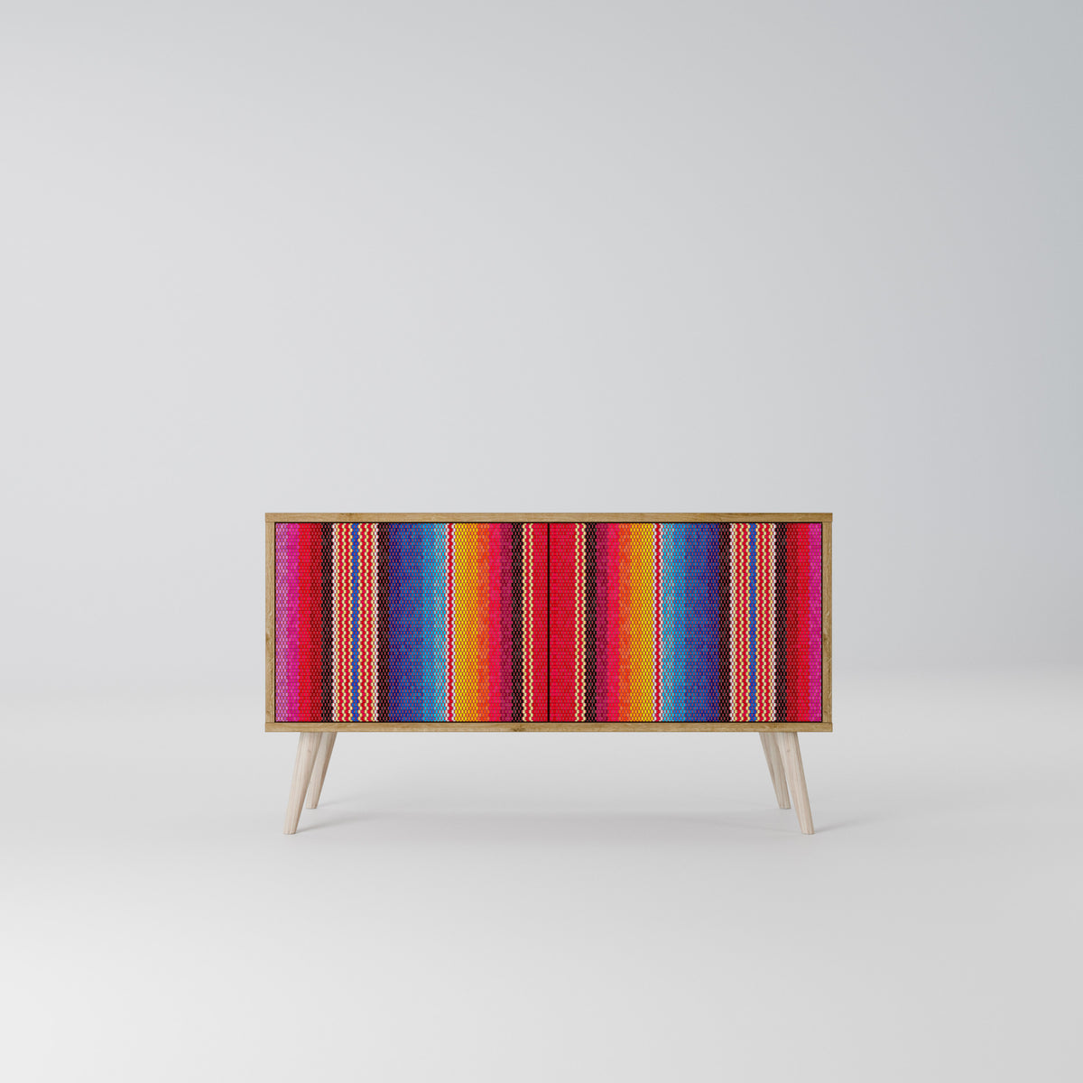 ETHNIC MEXICAN Kompakt TV-bänk med 2 dörrar