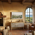 SLIGHTLY BLURRED Kompakt TV-bänk med 2 dörrar