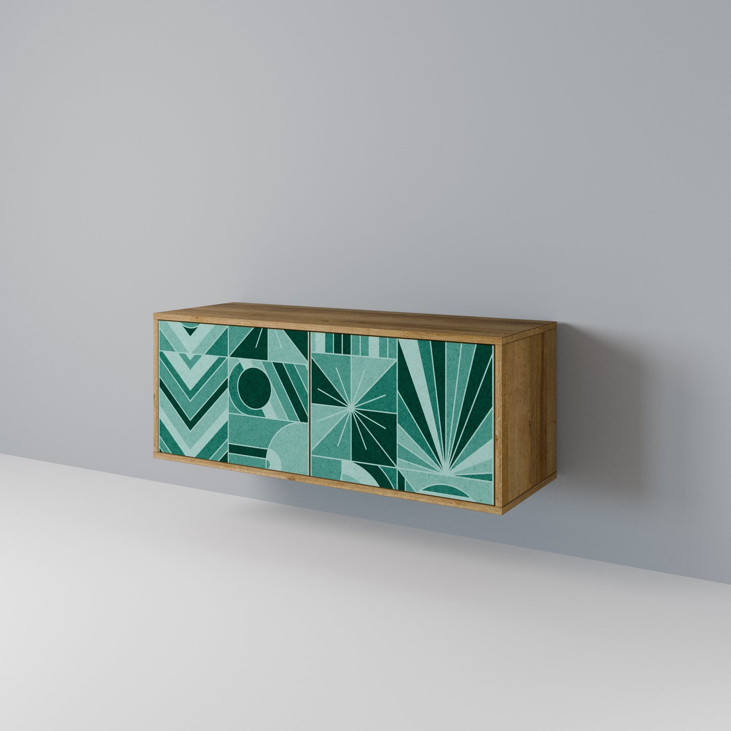 HARMONIC GRID Kompakt TV-bänk med 2 dörrar