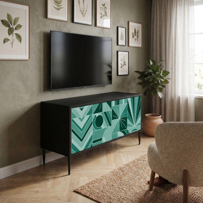HARMONIC GRID Kompakt TV-bänk med 2 dörrar