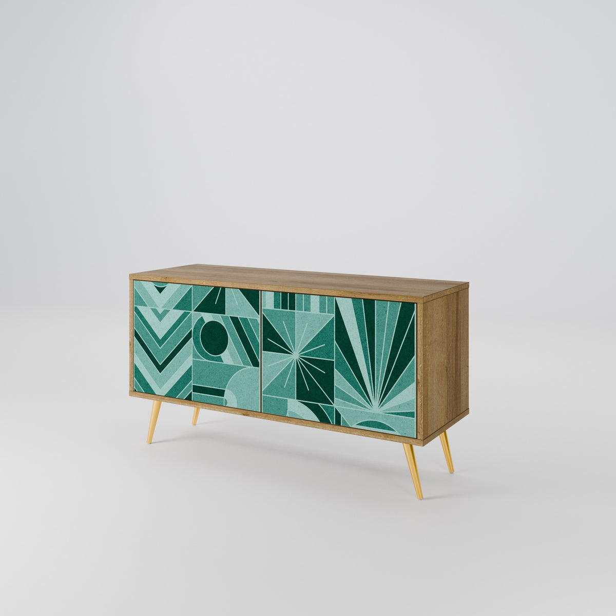 HARMONIC GRID Kompakt TV-bänk med 2 dörrar