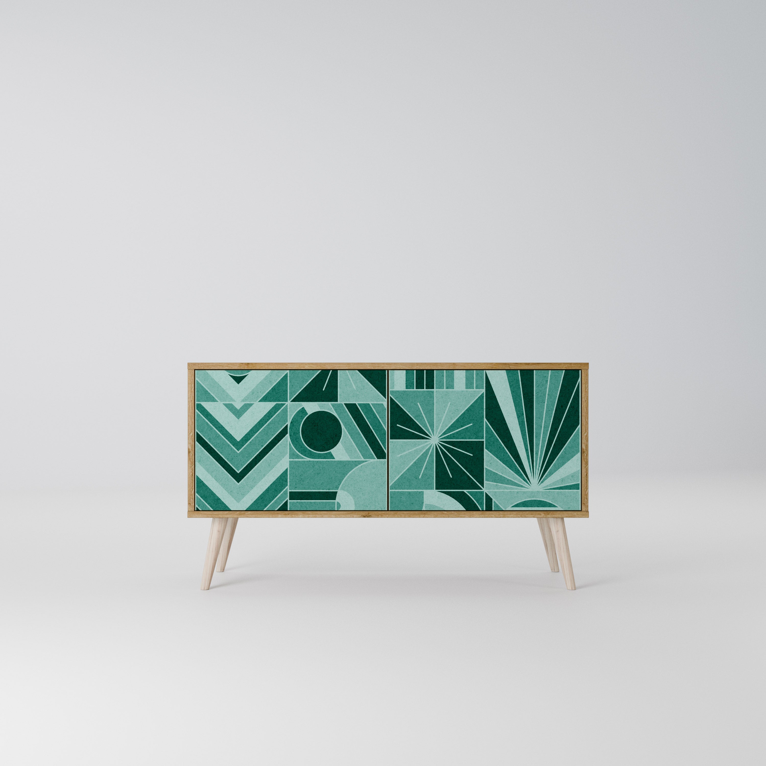 HARMONIC GRID Kompakt TV-bänk med 2 dörrar