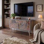 GILDED SWIRLS Compact 2-Door TV Cabinet