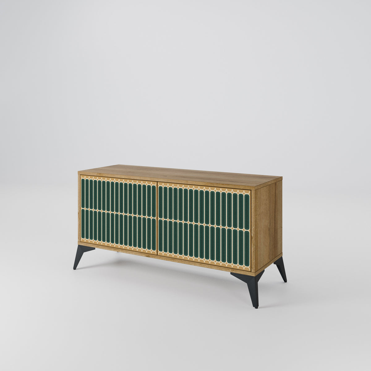 ILUSION GATE Compact 2-Door TV Cabinet