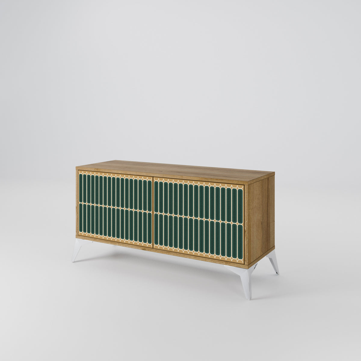 ILUSION GATE Compact 2-Door TV Cabinet