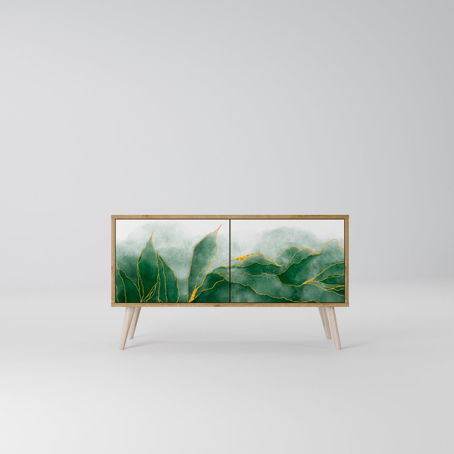 EXPENSIVE NATURE Kompakt TV-bänk med 2 dörrar