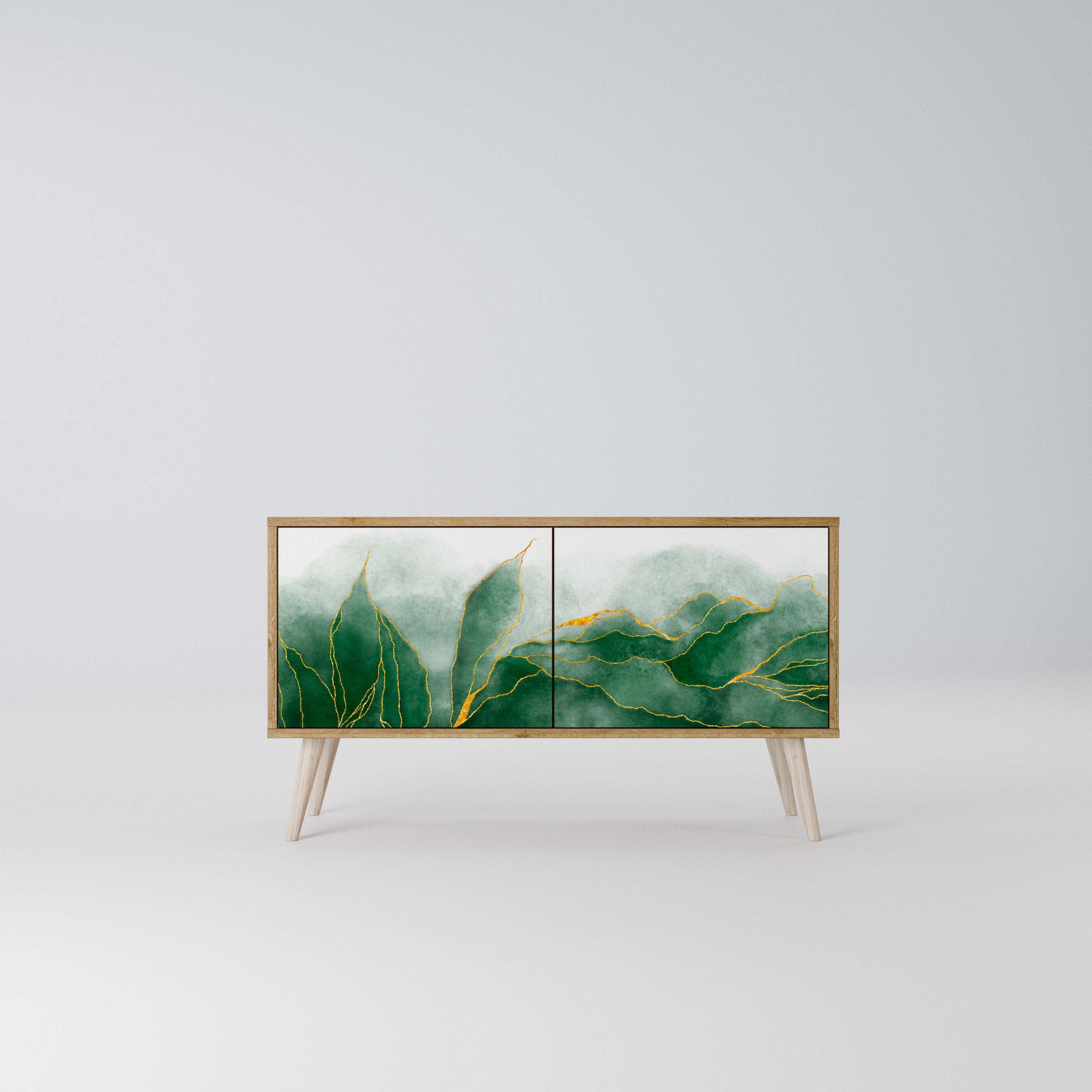EXPENSIVE NATURE Kompakt TV-bänk med 2 dörrar