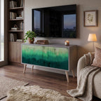 NORTHERN LIGHTS Kompakt TV-bänk med 2 dörrar