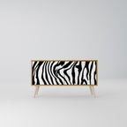 SPLENDID ZEBRA Compact 2-Door TV Cabinet