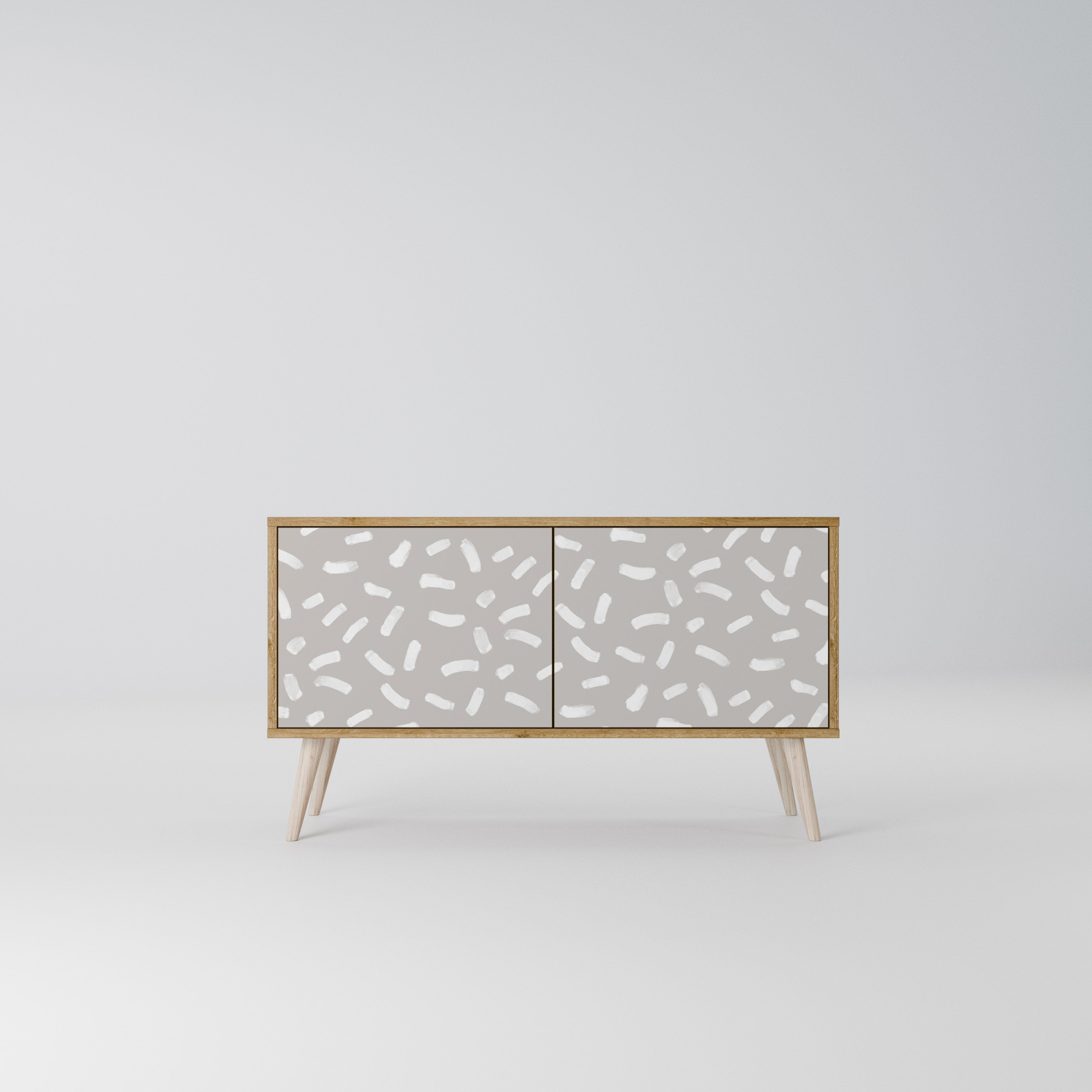 PASSING SECONDS Kompakt TV-bänk med 2 dörrar