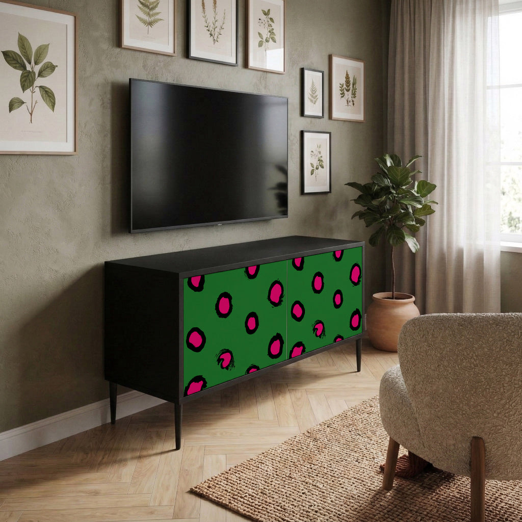 FUNKY SPOTS Kompakt TV-bänk med 2 dörrar