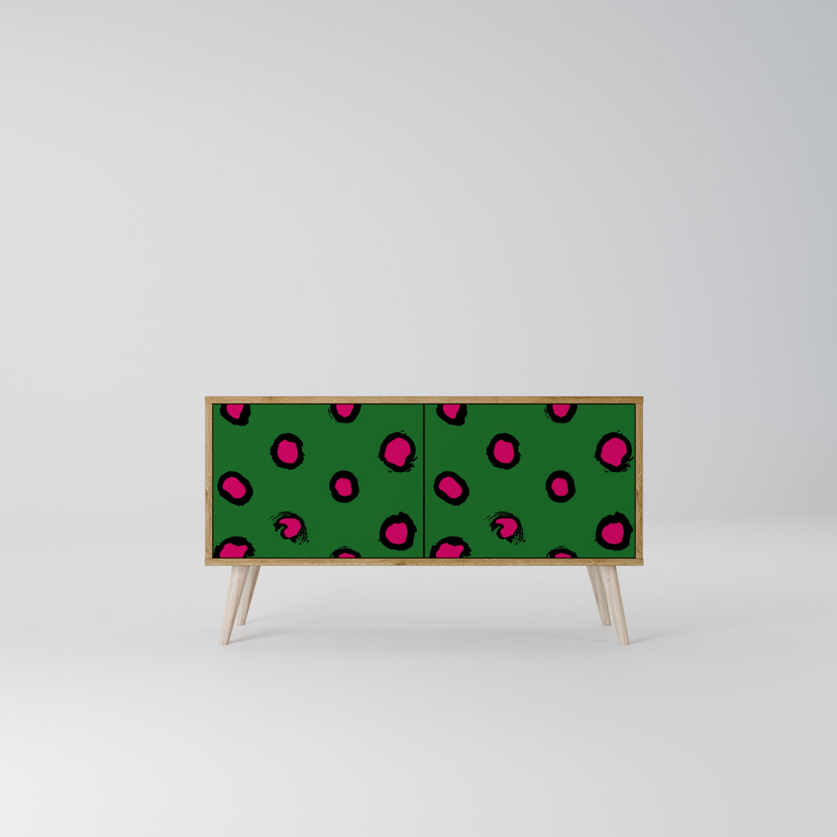 FUNKY SPOTS Kompakt TV-bänk med 2 dörrar