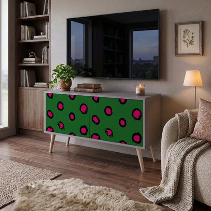 FUNKY SPOTS Kompakt TV-bänk med 2 dörrar