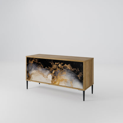 MARBLE OF TOMMORROW Kompakt TV-bänk med 2 dörrar