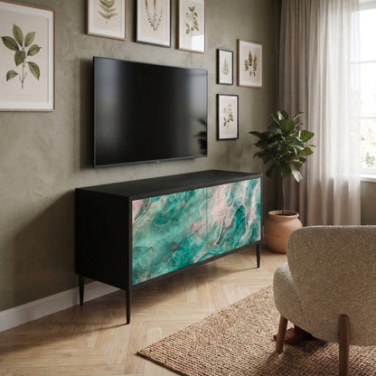ABSTRACT ALCHEMY Kompakt TV-bänk med 2 dörrar