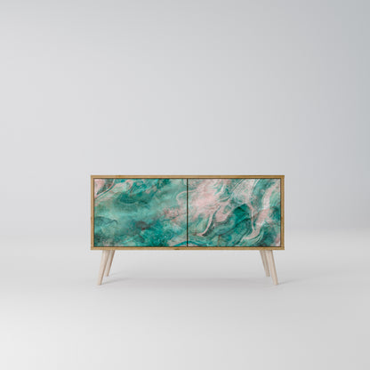 ABSTRACT ALCHEMY Kompakt TV-bänk med 2 dörrar