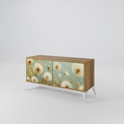 DREAMY MEADOW Kompakt TV-bänk med 2 dörrar